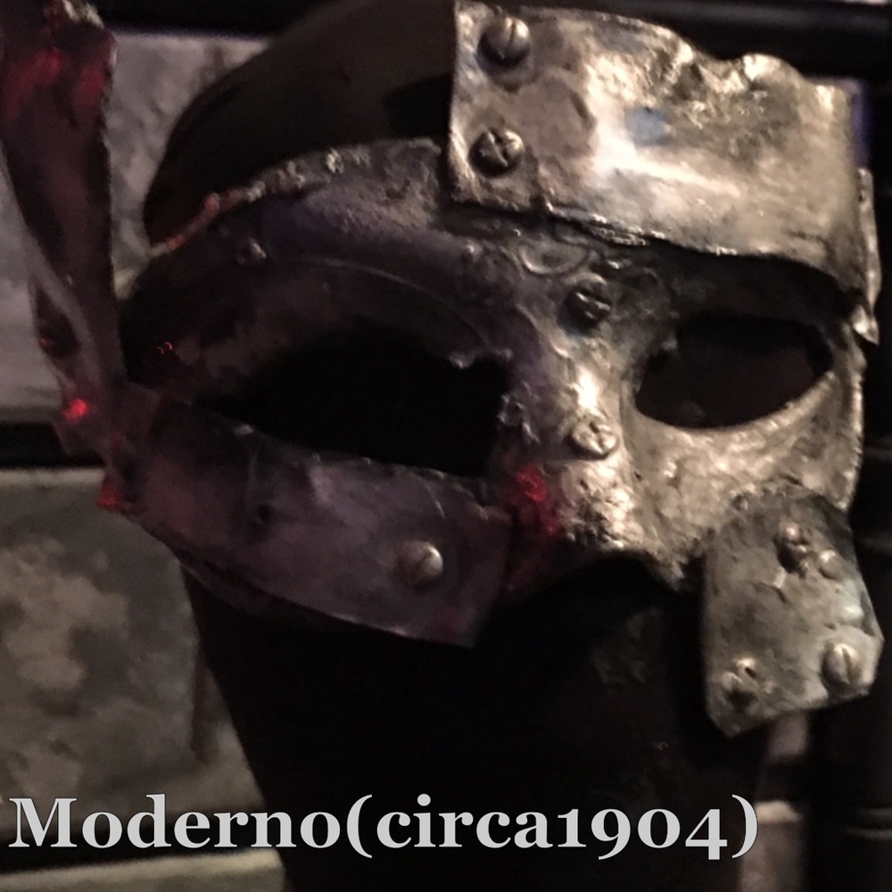 Faux metal mask